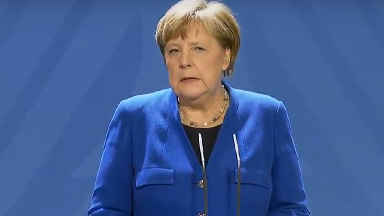 Einreiseverbot Pressekonferenz von Bundeskanzlerin Angela Merkel am 17