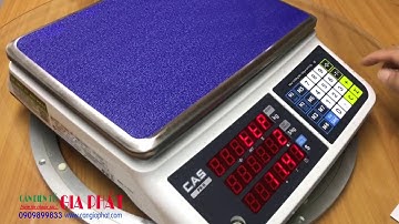 Cas Pr II 15kg 30kg, hướng dẫn sử dụng cân tính tiền siêu thị Cas Pr II, cách tính tiền cho khách