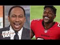 First Take| Stephen A. "WOW" Antonio Brown re-signing huge contract with Buccaneers on a 1-year deal