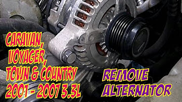 Remove Alternator Dodge Caravan, Town and Country, Voyager 3.3L