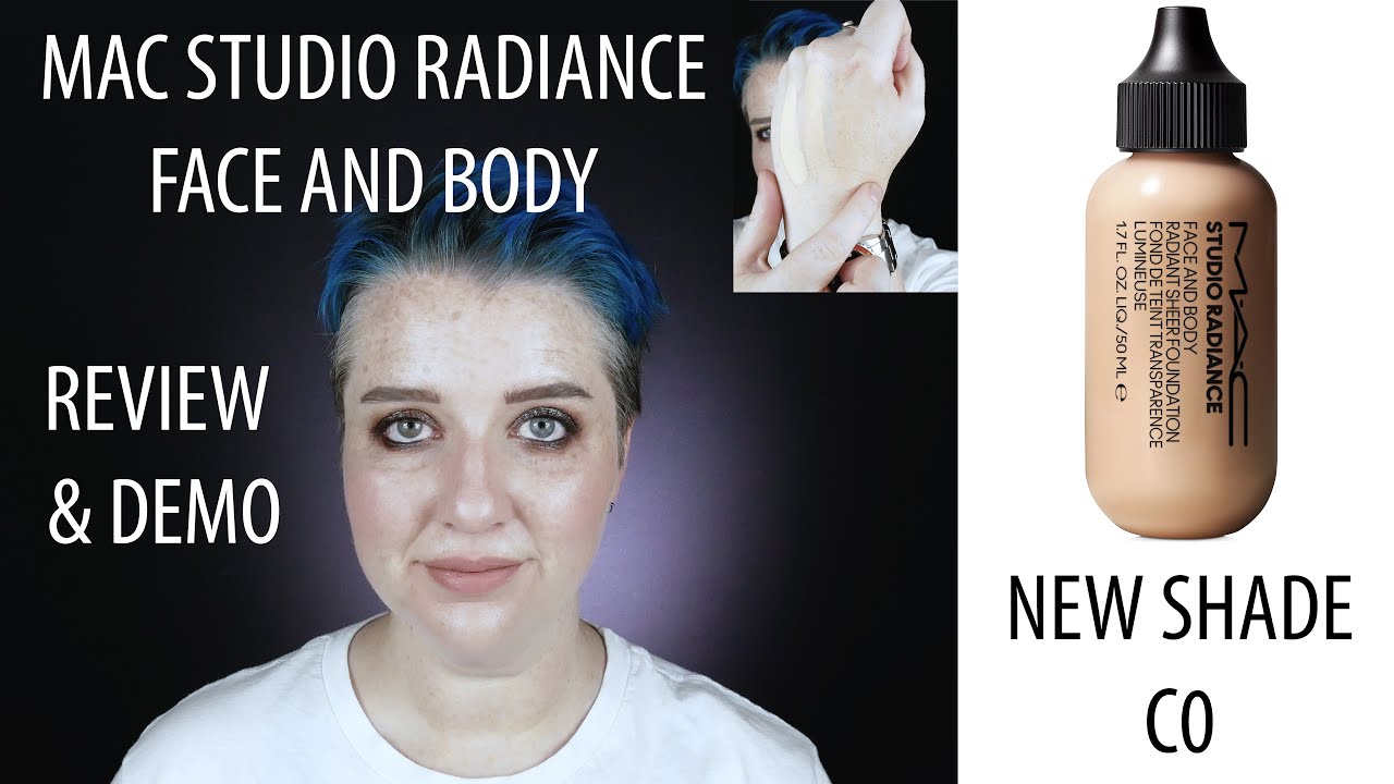 MAC Studio Radiance Face and Body New Shade C0 - review/demo/swatches |  pale skin, over40 - YouTube