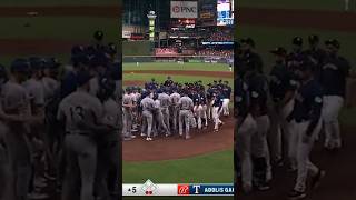 This Grand Slam Led To Benches Clearing Between Rangers and Astros 😲
