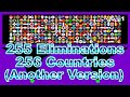 [Another version] 255 times eliminations & 256 countries and regions marble race in Algodoo