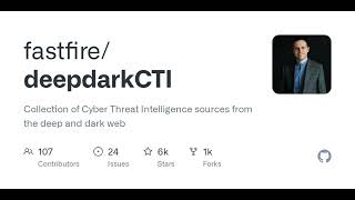 GitHub - fastfire/deepdarkCTI: Collection of Cyber Threat Intelligence sources from the deep and ...
