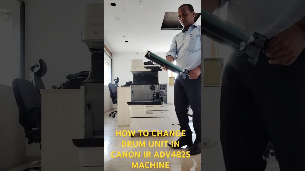 How to Replace/change Drum unit in Canon iR Adv 4825 photocopier machine