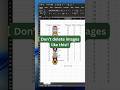 Excel Hidden Feature Deletes All Images at Once #excel #shorts #hack