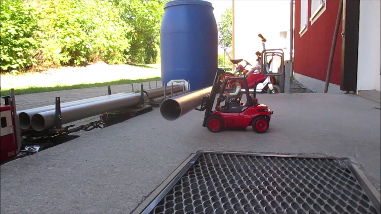 Carson Linde H 40 D  Gabelstapler Umbau & Auflieger umladen