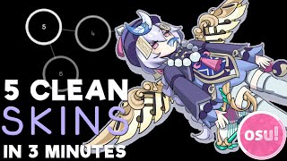 5 osu std Clean Skins (2021) in 3 Minutes #1