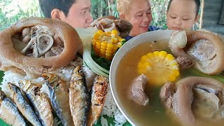 Nilagang Pata Ng Baboy + Tuyo