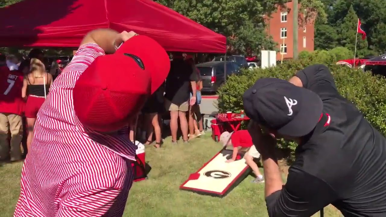 Double barrel Shotgun blast. Pregame for ND in athens