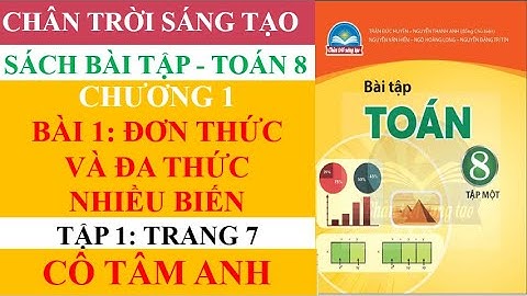 Sách bài tập - Toán 8 - Chân trời sáng tạo - Chương 1 - Bài 1 - Đơn thức và đa thức nhiều biến