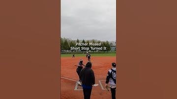 Pitcher-My Bad ShortStop-I fixed it #shorts #short #softball #slowpitch #usasoftball #shortvideo