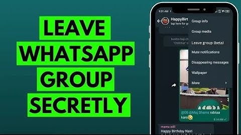 How to Leave a WhatsApp Group Without Any Knowing in 2023