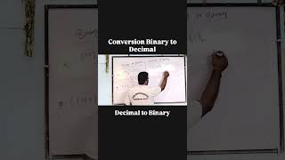 Binary number to decimal number conversion | Decimal to Binary Conversion 