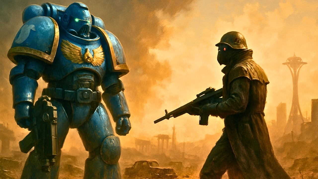 What If a Space Marine Appeared in the Fallout New Vegas Wasteland?