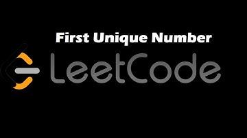 First unique Number | 30 Days Leetcode challenge| Medium