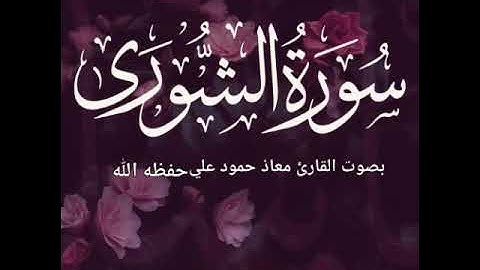 سورة الشورى تلاوة خاشعة بصوت القارئ معاذ حمود علي حـفـظـه الله