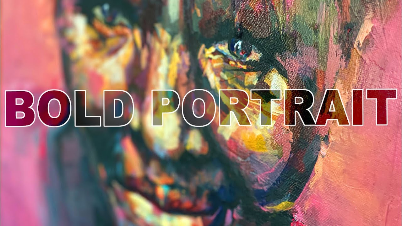 Colorful Portrait Art using Abstract Colors