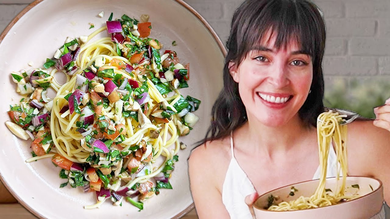 The BEST OnePot Summer Pasta Dish Vegan & Under 30 Min YouTube
