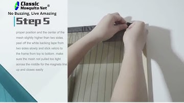 How to install Classic mosquito door net?