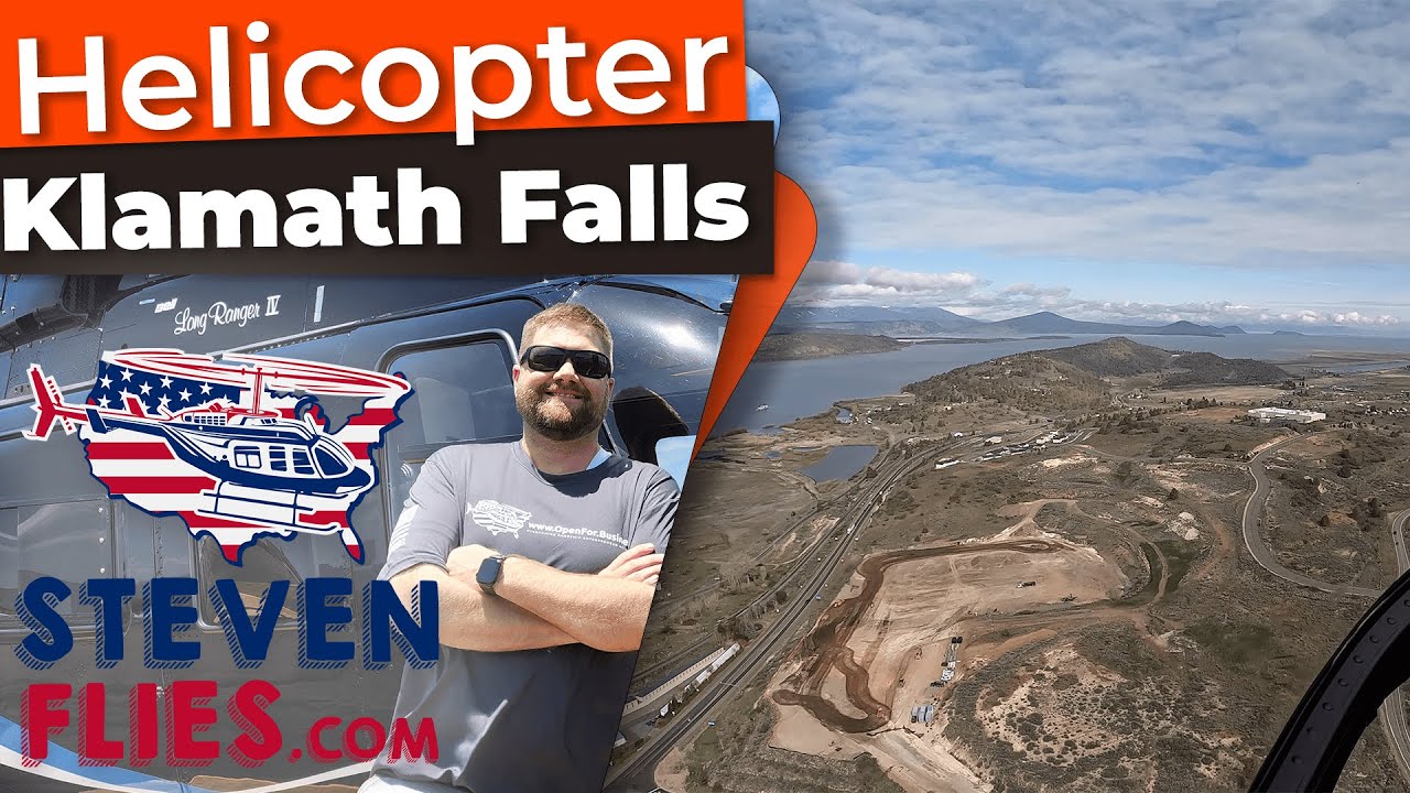 🚁 Helicopter Flying Over Beautiful Klamath Falls Oregon YouTube