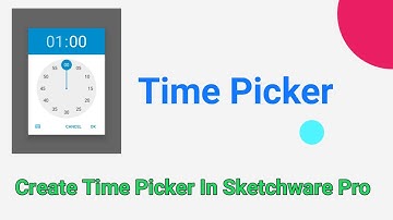 How To Create Time Picker In SketchWare or Pro Both easily |Hindi|#Androidbulb