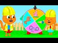 Cats Family in English - Castle Builders Cartoon for Kids