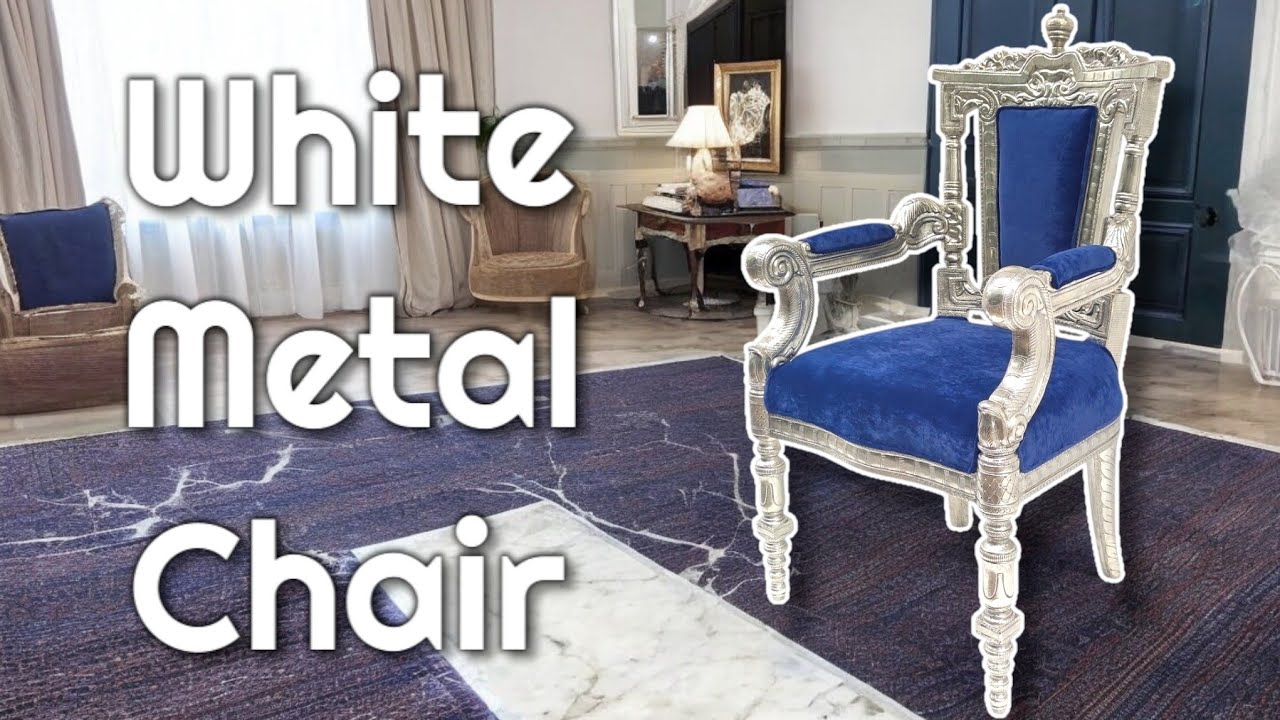 Epic White Metal Chair By Pushpa Export #whitemetalchair #highendfurniture
