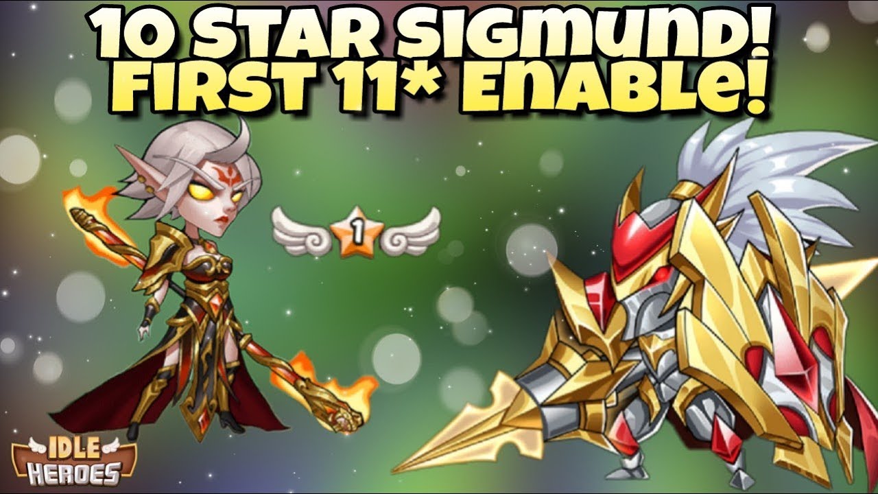 Idle Heroes (P) - 10 Star Sigmund AND 11* Heart Watcher Enable!