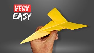 BEST Jet Paper Plane Flies 100 FEET! (Easy) — How to Make SU-27