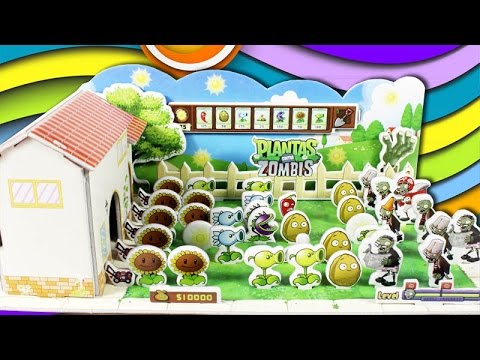 видео: 植物大战僵尸 立体拼图 橄榄球僵尸的复仇 PVZ Chomper Peashooter