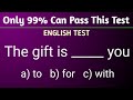 Only 99% Can Pass ThisTest English Grammar Test