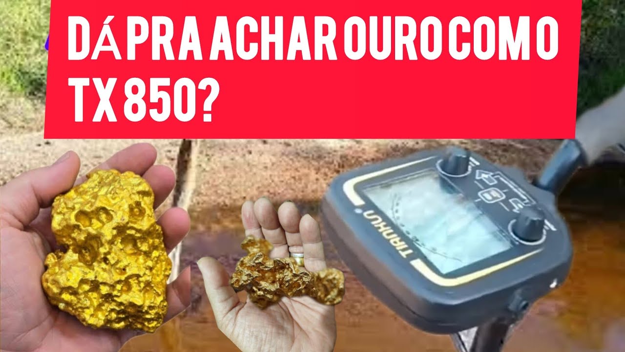 PEGANDO OURO COM O DETECTOR TX850 #detectordemetais #detectordemetal #tesouros