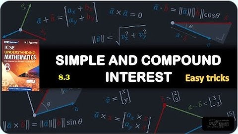 Simple and Compound Interest, 8.3, Understanding Mathematics, ML Aggarwal, class 8