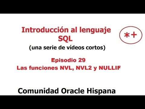 Video: ¿Qué es la función NVL en SQL?