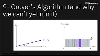 9 - Grover's Algorithm and why we can't yet run it