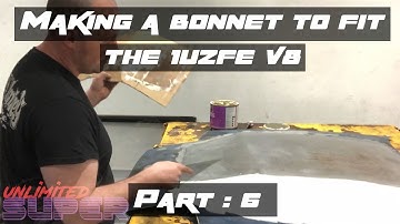 Making a Bonnet Scoop for Kermit V8 RX7 FC - Part 6 // Unlimited Super