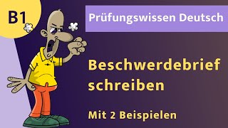 Beschwerdebrief schreiben (B1)⭐️⭐️⭐️SCHREIBEN (B1)