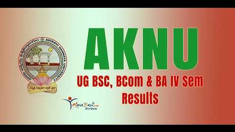 Adikavi Nannaya University UG BSC, BCom & BA IV Sem Regular Aug-22 Results