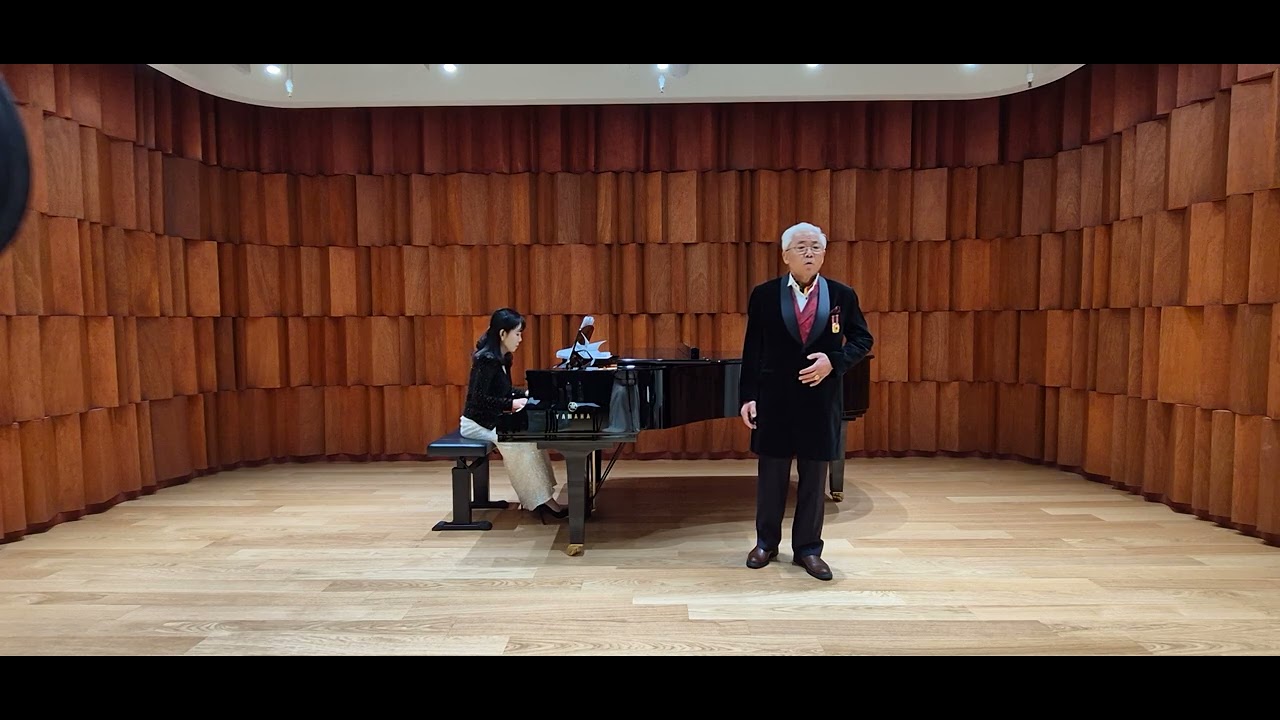 테너 박준영. 고향의 노래. 김재호시. 이수인곡. Pf 이선경. 오띠모중창단 까멜리아 음악회. 모스크바홀. 2026년 2월 23일 
