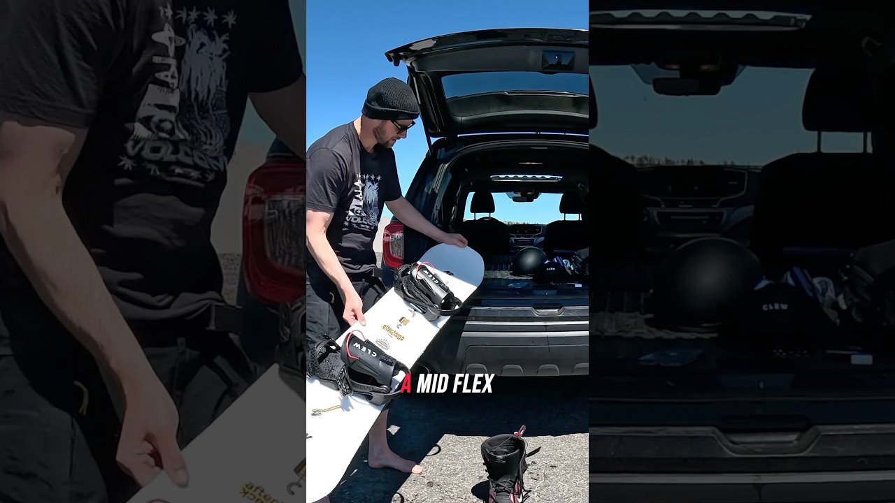 A more aggressive park snowboard is the K2 Afterblack @outdoormasterUS @clewsnowboarding