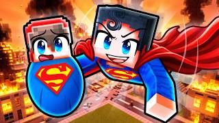 Adopted By a SUPERHERO FAMILY in Minecraft!