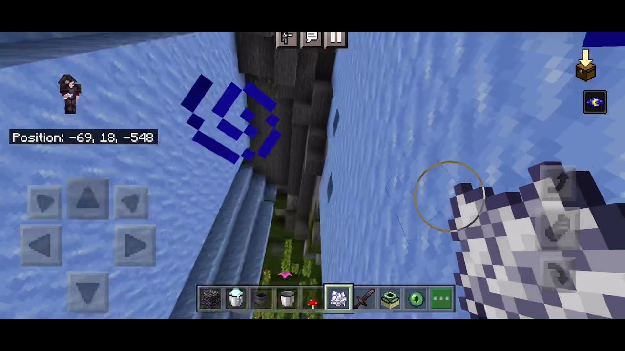Ice in New 1.18 bedrock experiment Caves!