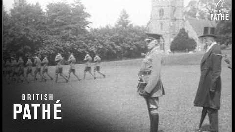 Field Marshall Reviews Cadets (1920)