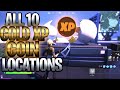 SEASON 4 ALL 10 GOLD XP LOCATIONS  (GOLD IS THE GREATEST PUNCHCARD - How To Get Over 220,000 XP!)