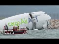 Cargo Plane Skids Off Runway in Hong Kong Before Deadly Collision