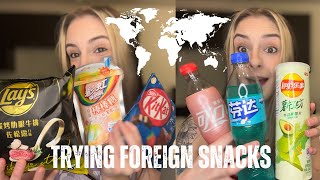 TRYING FOREIGN SNACKS! *exotic flavors*