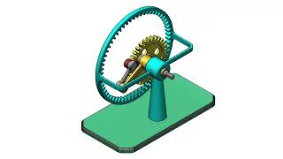 ✅Parallelogram linkage with an internal gear mechanism #caddesign #3danimation #engineering