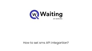 How to set Sms Api integration
