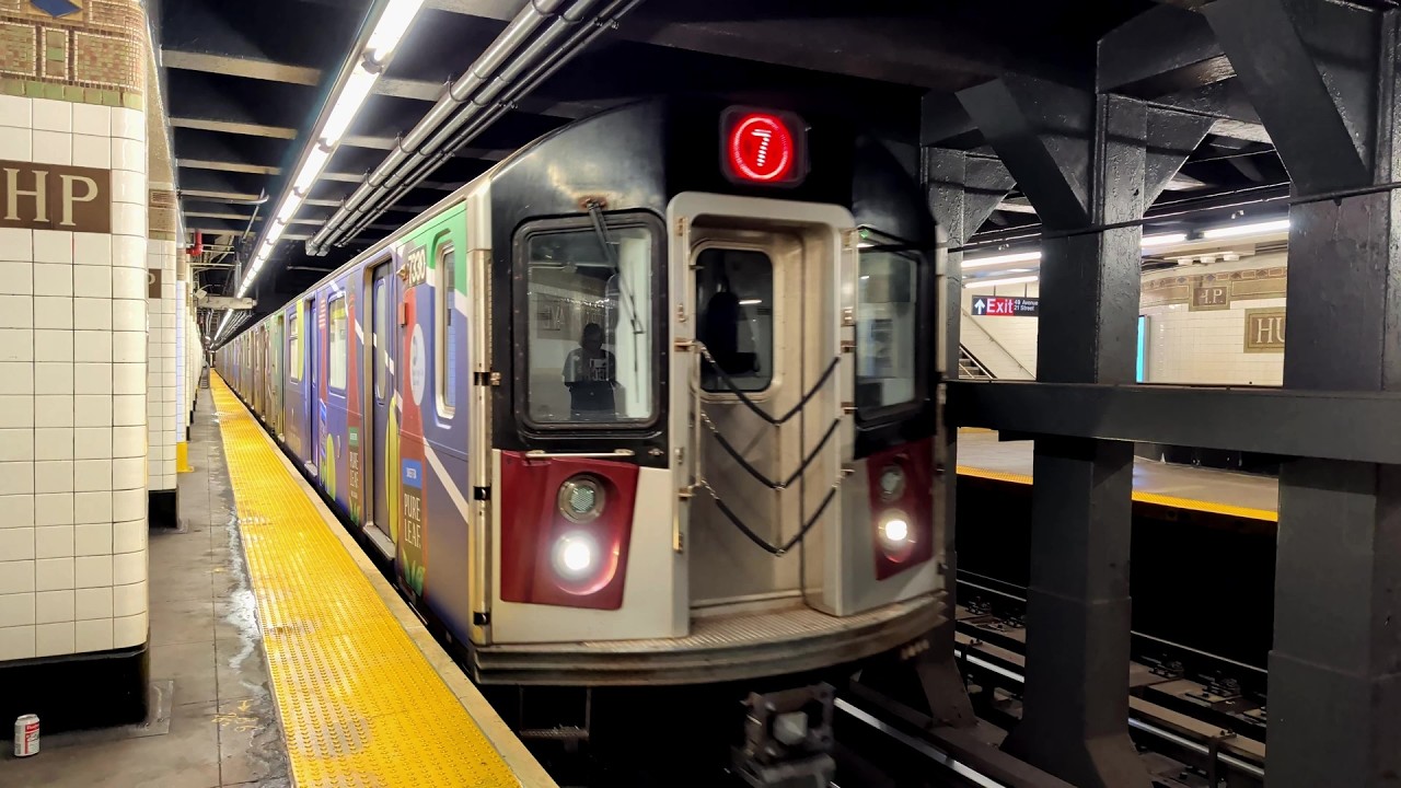 MTA New York City Subway: Main Street Bound US Open Wrapped R188 7